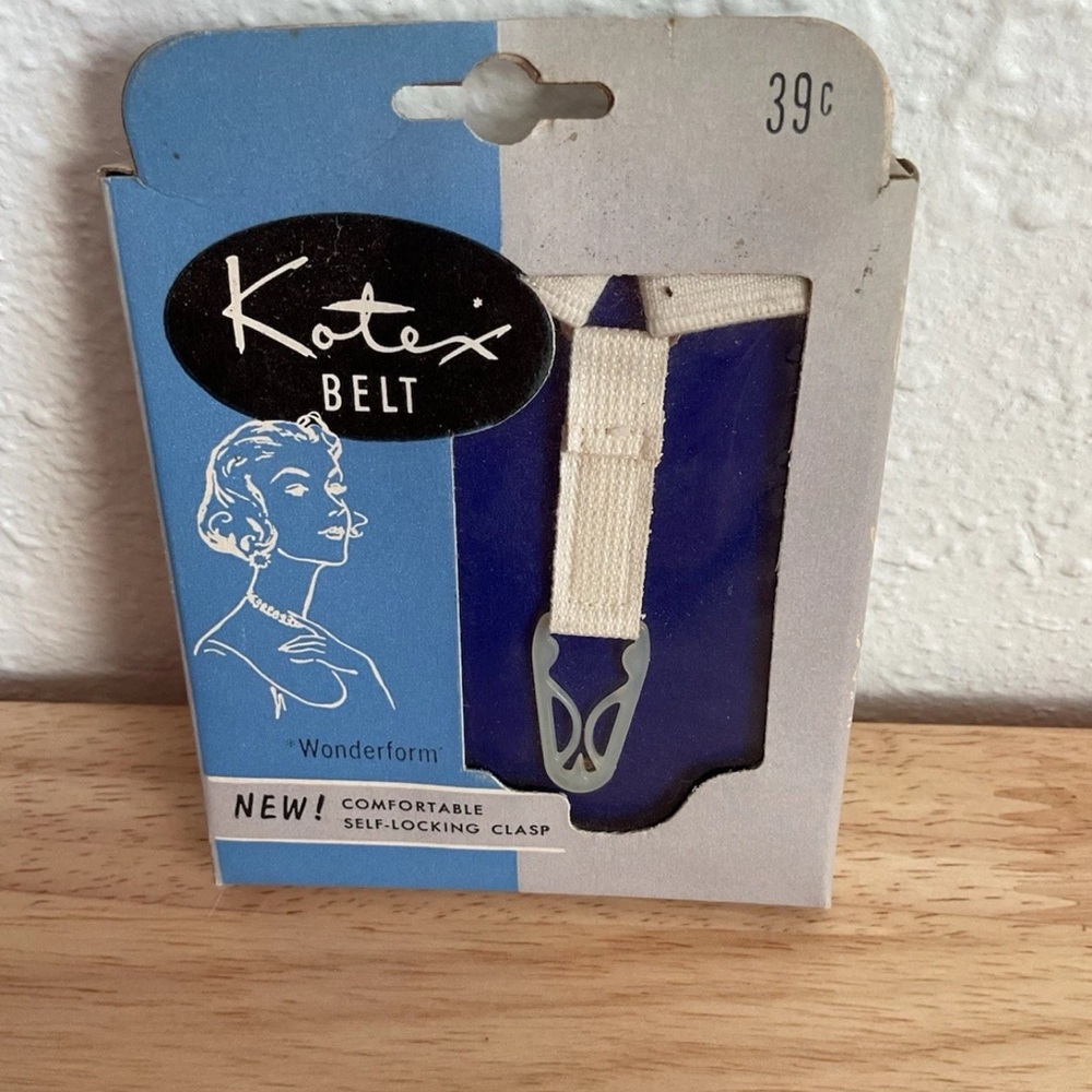 Vintage Kotex Wonderform Belt For Feminine Pads White New Old Stock In Box 771